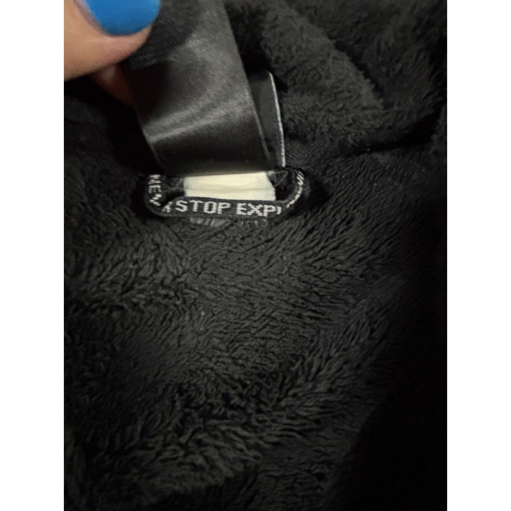 North Face Jacket Osito Fleece Women Small Black Full Zip Soft Warm Layer - Picture 5 of 11